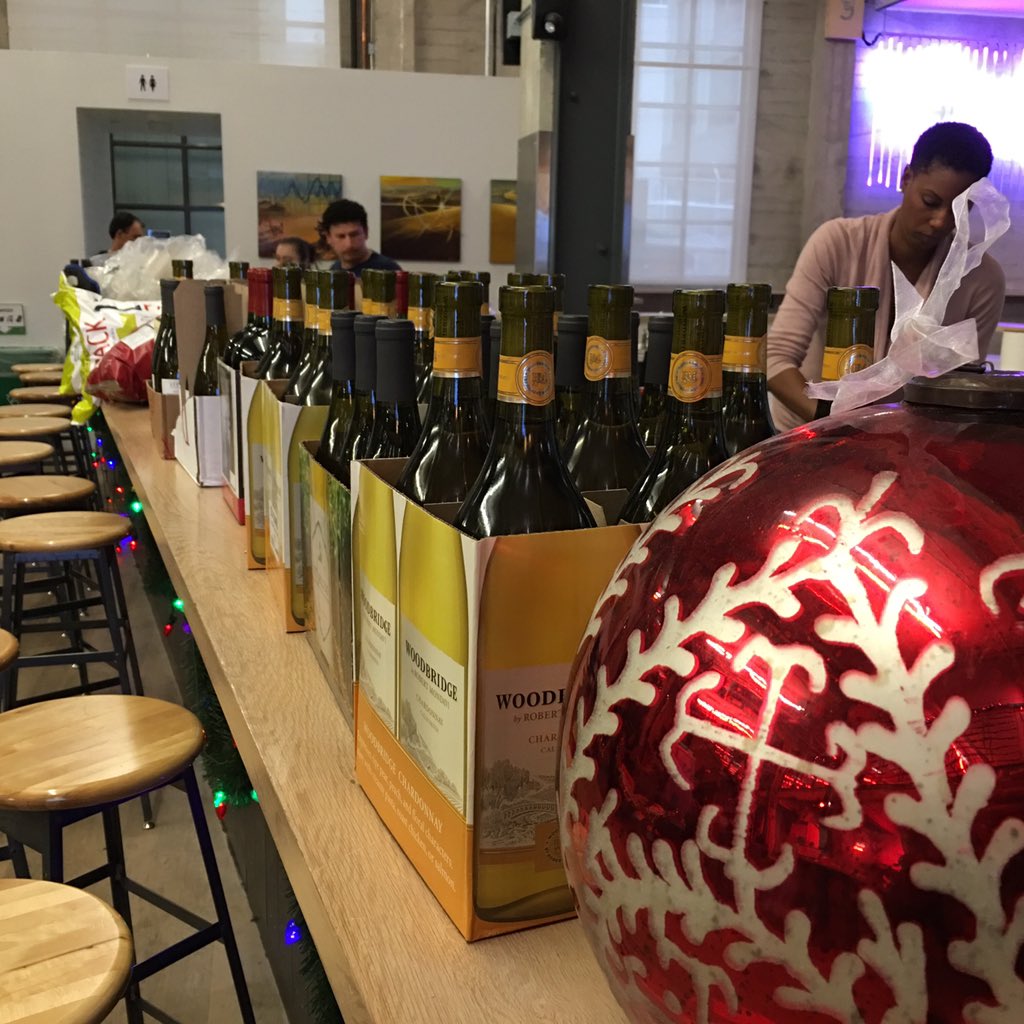 techinclusionco's tweet image. ... the #techinclusion15 holiday party wine has arrived @galvanize see everyone at 6