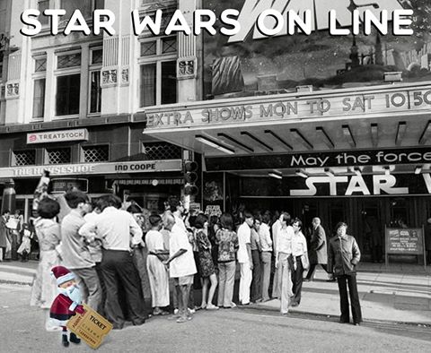 TeenySanta's tweet photo. The most anticipated day of this year! ...Hmm, except for the Christmas 
 #starwars #santa #TheForceAwakens https://t.co/sKU63efy9Z