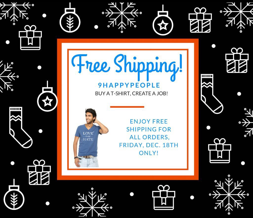 9happypeople's tweet photo. Free #Shipping! Today OnLY! With @9happypeople!  #fashion #entrepreneur https://t.co/E7f1LHkoGl #socialgood #startup https://t.co/i86jJR0WxG
