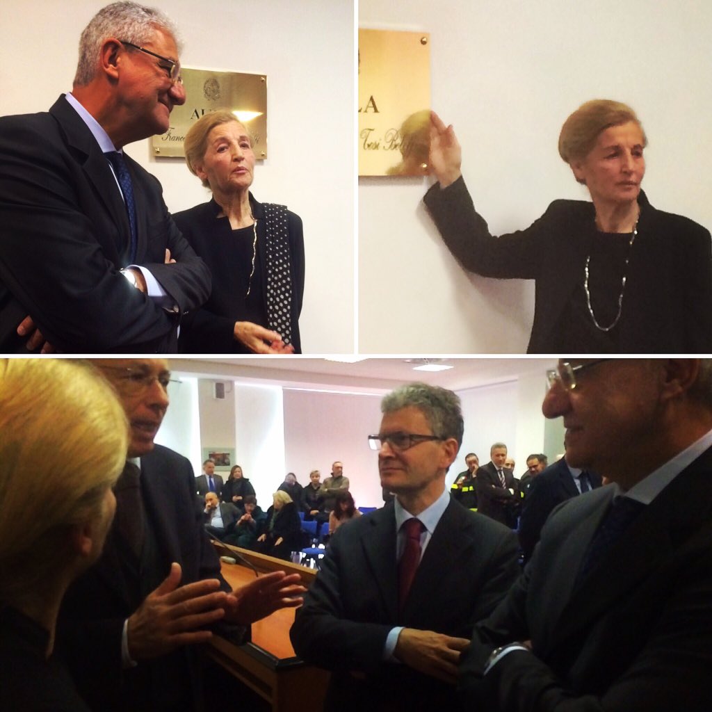 GioMaToBe's tweet image. Ceremony moments at ISA Fire Fighter Dept new plenary  room entitled to #FrancescoMariaTosiBeleffi  #17dec2015