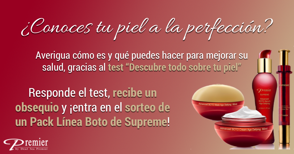 Premierespana's tweet photo. Descubre tu piel, llévate un obsequio y entra en el #sorteo de un Pack Boto: https://t.co/g7vAdQY95E #Cosmética https://t.co/drAn7Ad93n