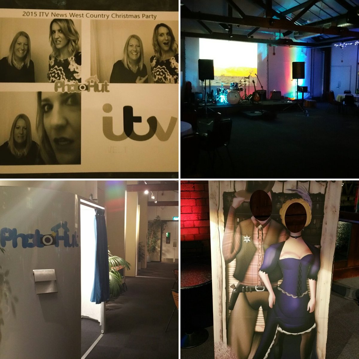 Photo_Hut's tweet photo. Live from a top secret location, the wild wild @ITV west Xmas party #photobooth @kyliepentelow #showtime #photohut https://t.co/hn96xhLq44