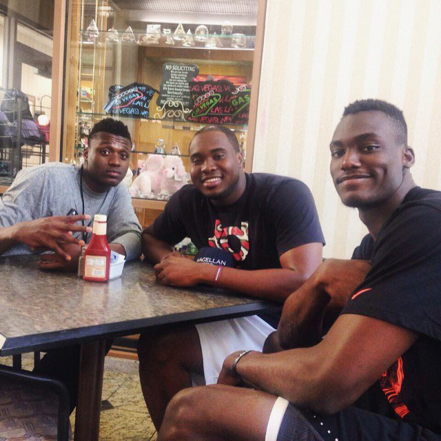 PowerForwardInt's tweet image. Power Forward family. Pierre, Schnider and Djery representing.