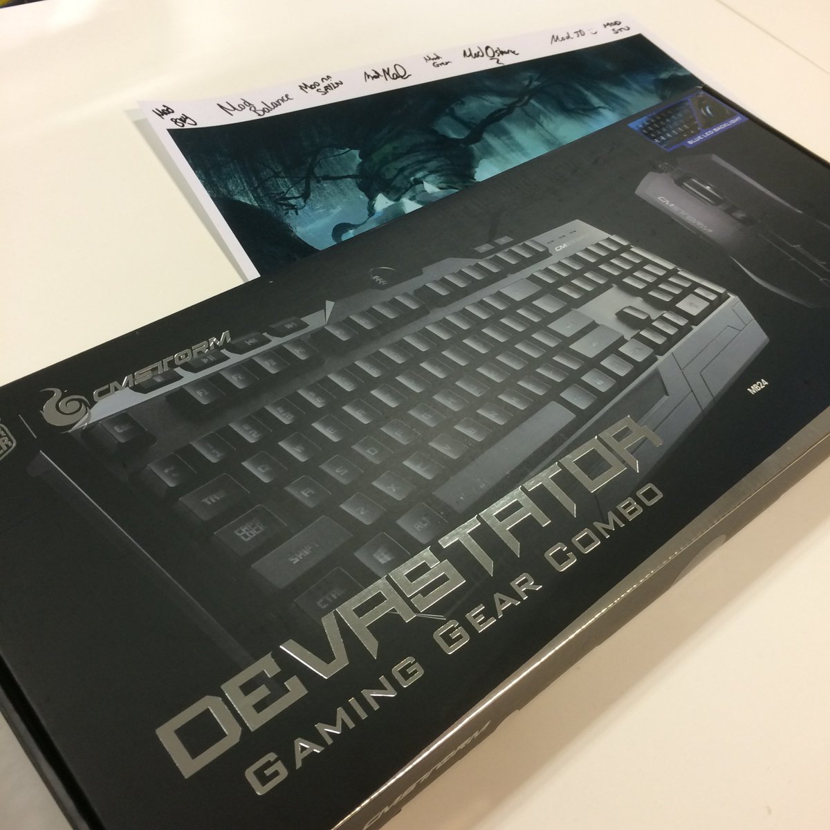 RuneScape's tweet image. It’s #FreeStuffFriday time!

Win a @CoolerMasterUK mouse &amp;amp; keyboard combo &amp;amp; RS art!

Just RT &amp;amp; follow to enter. Go!