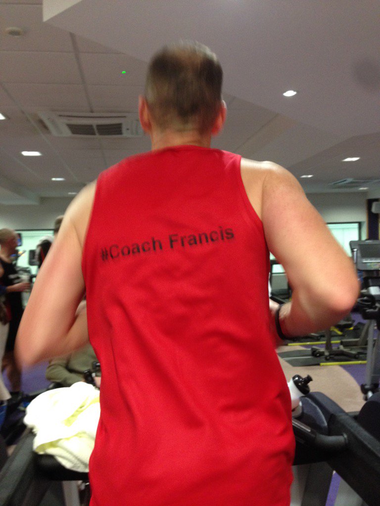 teamcasper2015's tweet photo. On the final countdown - 5 miles to go @GreenvaleLC on the Indoor Ultra Challenge for #CoachFrancis @FrancisStewart1 https://t.co/5oVRAHvDPD