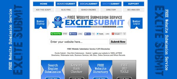 New Update Dec 18, 2015 New directories and services added to excitesubmit.com Share and Like!