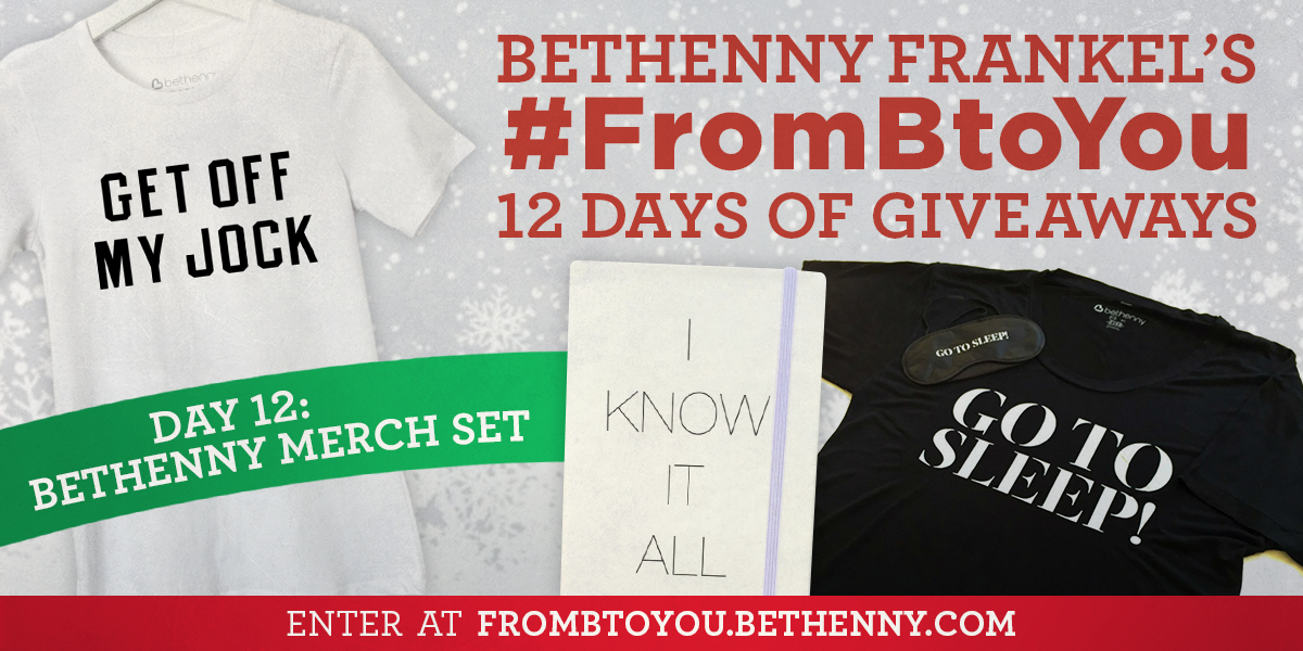 Bethenny's tweet photo. It's the last day of my #FromBtoYou #giveaway! Win a gift set from my merch store at https://t.co/AbB1QoQoIl! @cznd https://t.co/sF8lopIkKS