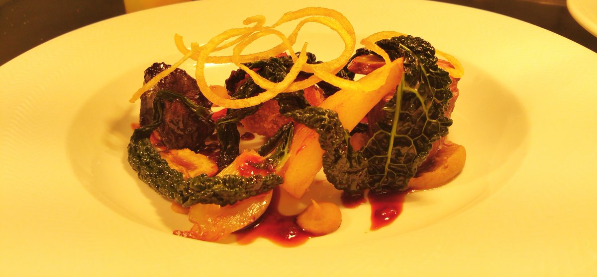 TheDiningRoomEd's tweet photo. Scotch beef, roast rump,daube and croquette with chestnut,Sauce Diable - the most popular dish from our winter menu! https://t.co/RsAgw5FruL