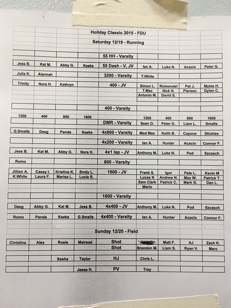 CougarsXCTF's tweet photo. Lineup for this weekends events !!! Runners will meet at 7:15am @ the high school tomorrow ! Don't be late. https://t.co/2IKaHk1xZS