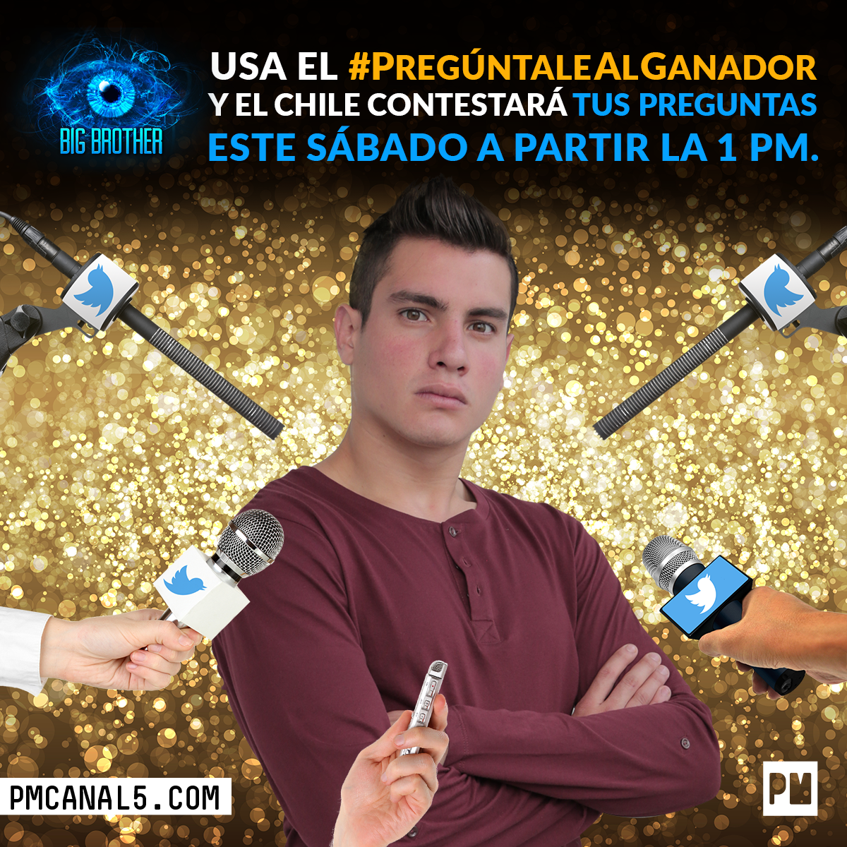 BigBrother_PM's tweet photo. ¡@eduardomelchile contestará todas tus preguntas mañana a la 1pm!
Usa #PregúntaleAlGanador https://t.co/tTh1sUSpYZ https://t.co/l93E7oBNt6