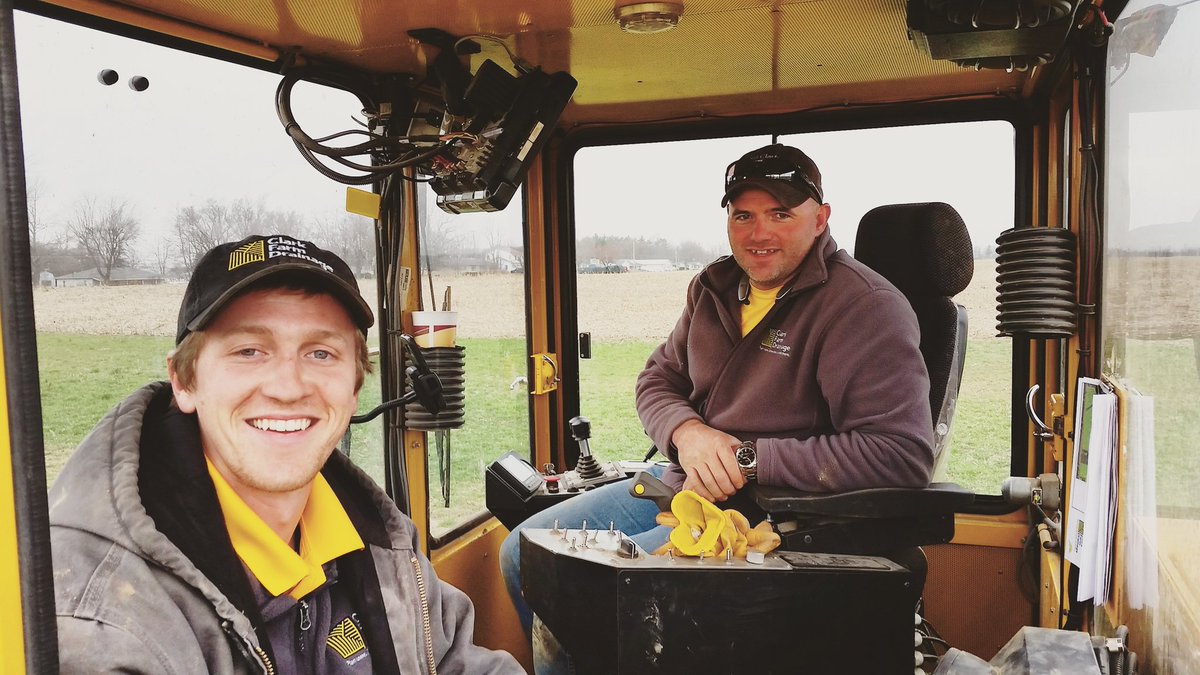 ClarkFarmDrain's tweet photo. Ryan and Sean getting their last couple of days in the plow this year. #tile15 #WaterManagement https://t.co/nmT6TZZQkl
