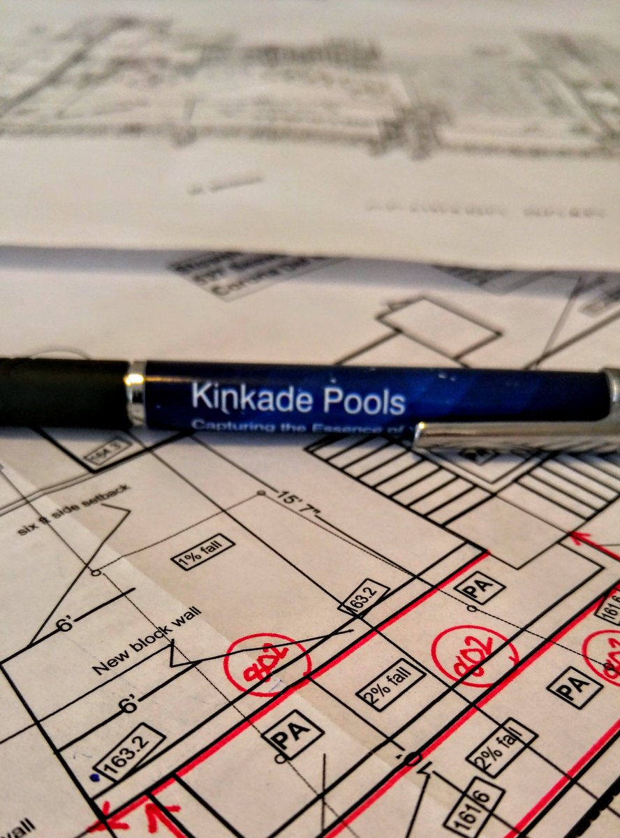 kinkadepools's tweet photo. Best laid plans... All starts with accurate measurements. We do renderings and build ready plans. #kinkadepools https://t.co/3raAzvdDx1