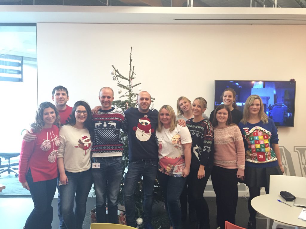 Talent_next's tweet image. Getting all festive at Travelex HQ #christmasjumpers #festive @TravelexJobs