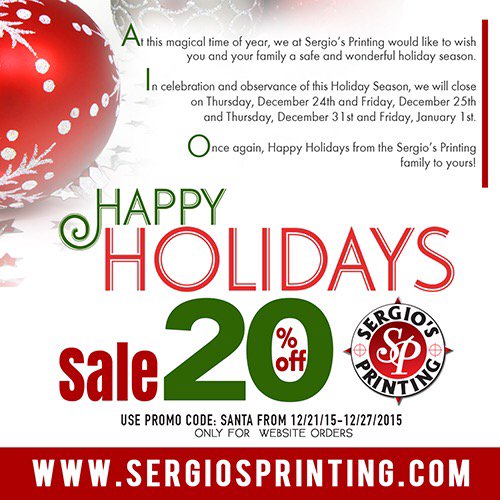 sergiosprinting's tweet photo. Happy Holidays at https://t.co/nBtdqhLRVp with 20% off! #fullcolor #fullcolorprinting #printing #sergiosprinting https://t.co/1w8W0uSOVT