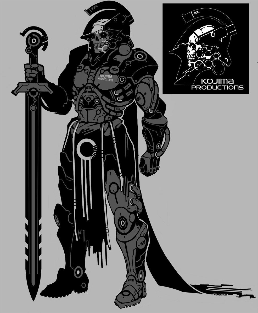 Ive seen some awesome characters inspired by the rad new KojimaPro logo &amp; I wanted to design one too! @Kojima_Hideo 