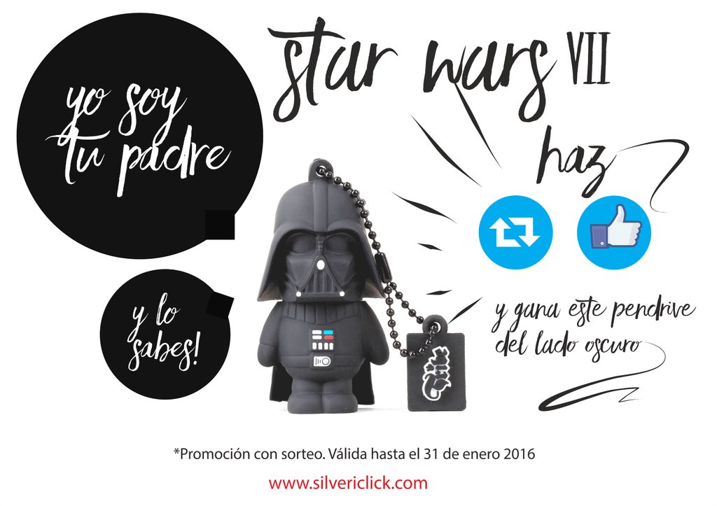 SILVERSANZ's tweet photo. Consigue a Darth Vader con #StarWarsTheForceAwakens y un RT. #silverht https://t.co/sUb3Kxgvj9 #StarWars https://t.co/f4fytlGrJR
