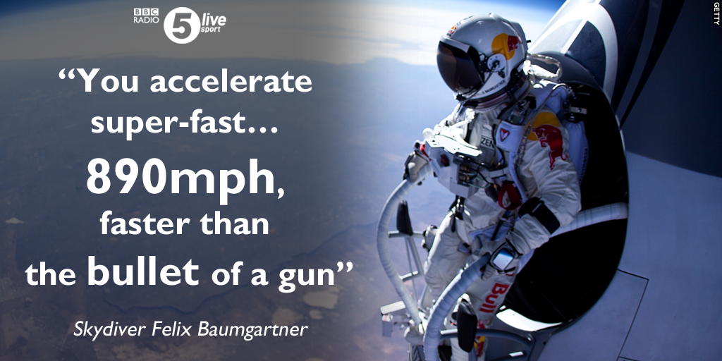 5liveSport's tweet photo. For the next hour, we're going "XTREME"

We spoke to skydiver Felix Baumgartner:

https://t.co/xCVJ3CTBSp https://t.co/3qfDHfN8SG