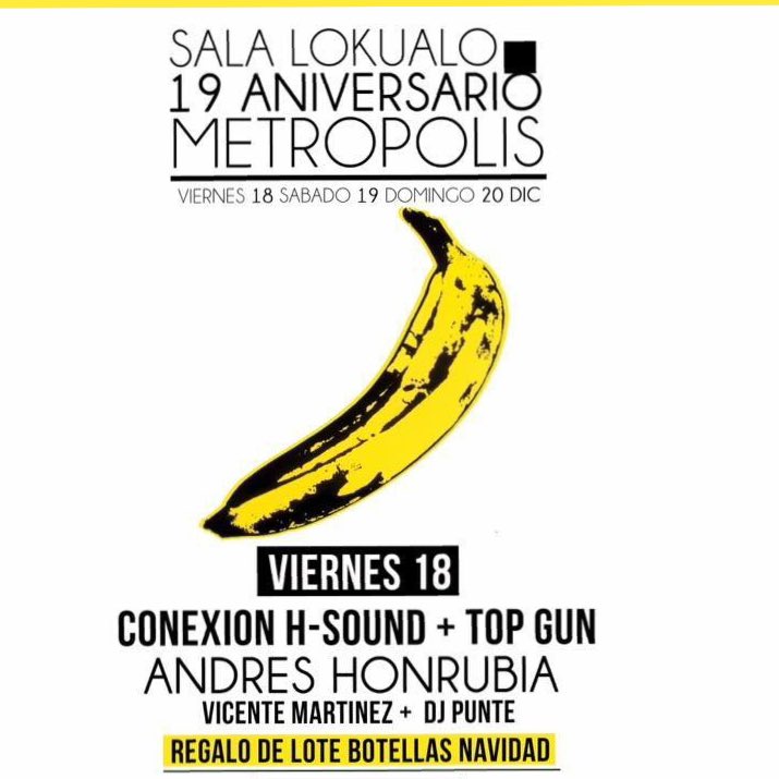 Viernes #hsound <a href="/salalokualo/">sala lokualo</a> conexión <a href="/Topgunbarrax/">Pub Top Gun</a> <a href="/_djpunte/">últ. vez hoy alas...</a> #vicentemartinez 
#mixingforlife8