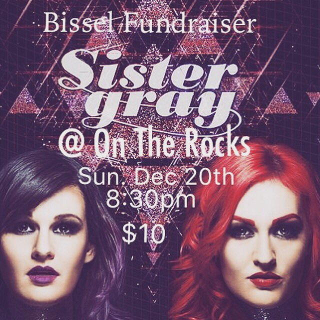 This Sunday!! Acoustic SG show for the Bissel Center fundraiser at @OnTheRocksEdm ! Come support YEG! :)