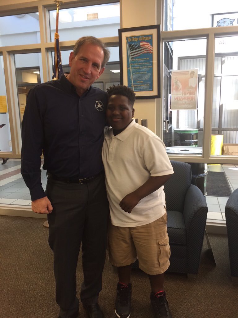 Holiday greetings to Hilsman from Dr. Lanoue! The Holiday Tour continues...