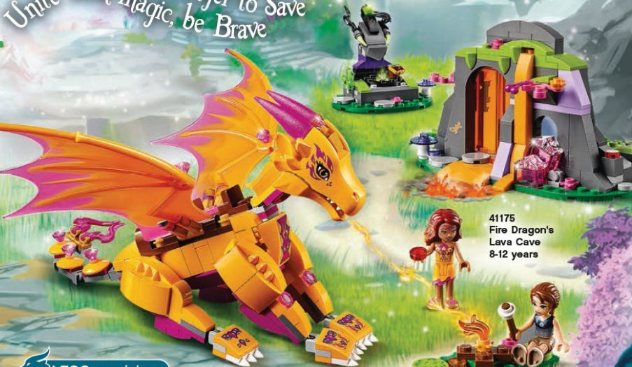 lego elves fire dragon
