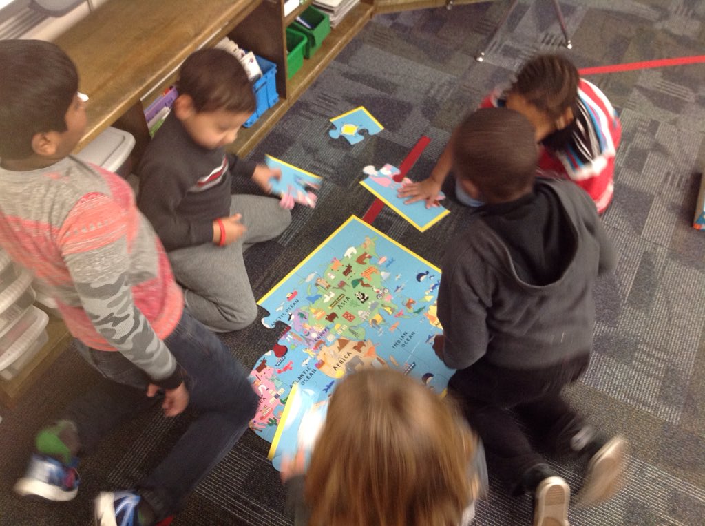 BrindaMarianne's tweet image. More maps...the puzzle way. #puzzlefriday #lovethesekids!