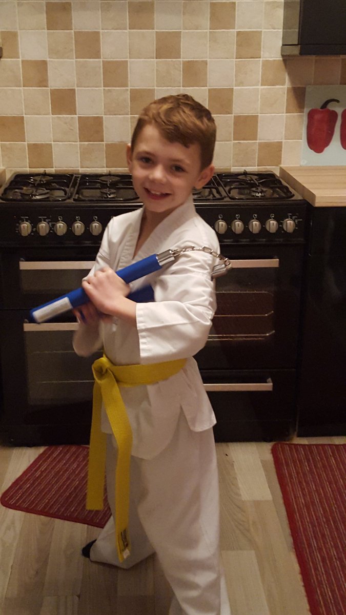 jojoplumbe's tweet photo. Well done son - yellow belt!! Xx https://t.co/XLjduTvCq8