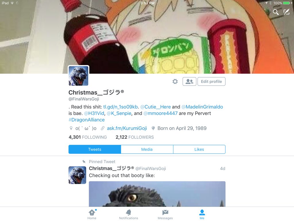 FinalWarsGoji's tweet photo. My old account has 1,000 less. https://t.co/2CM4Nb57hD