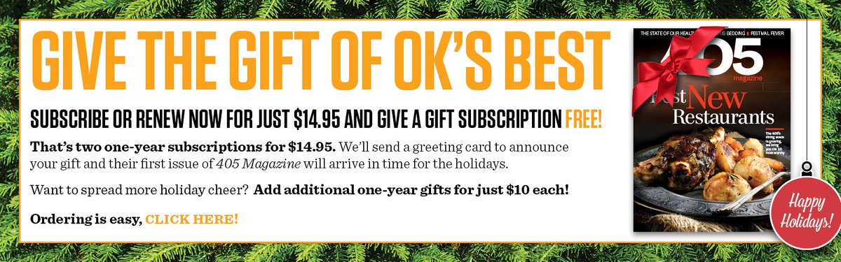 405Mag's tweet photo. Get a year of #405Magazine for yourself, and give a year’s gift subscription for free: https://t.co/udyYEhr9Vy https://t.co/obuI7oFNf2