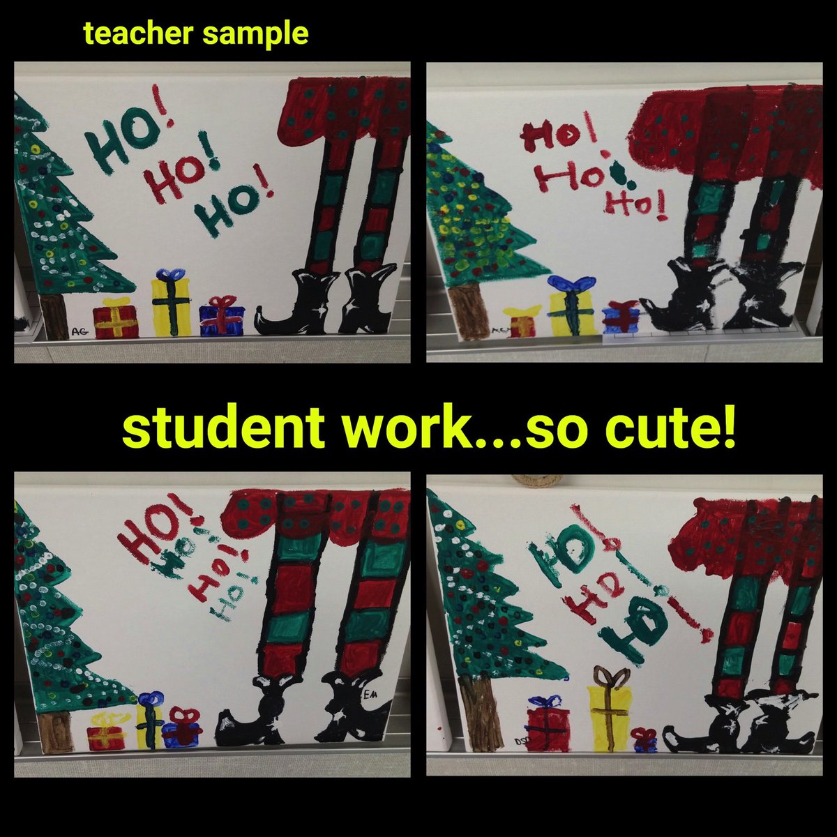 dbhays2003's tweet photo. Mrs. Selders Christmas Art Work! https://t.co/lz3QQFnQFZ
