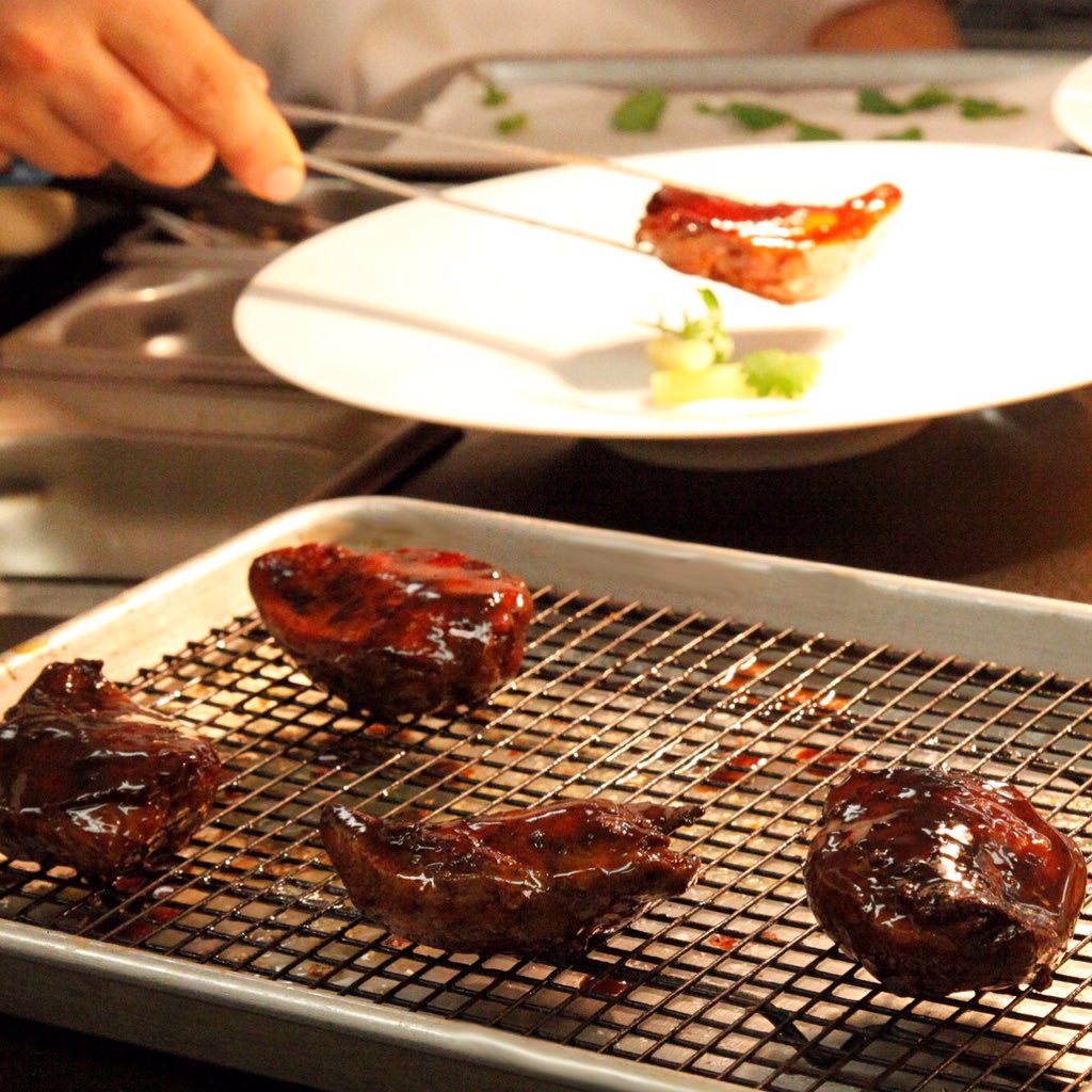 Juni_NYC's tweet photo. Our Thomas Farms Squab is paired with Foie Gras, Mutsu Apples &amp; finished with a Black Truffle sauce. @shergatt https://t.co/uHhcG6W23v
