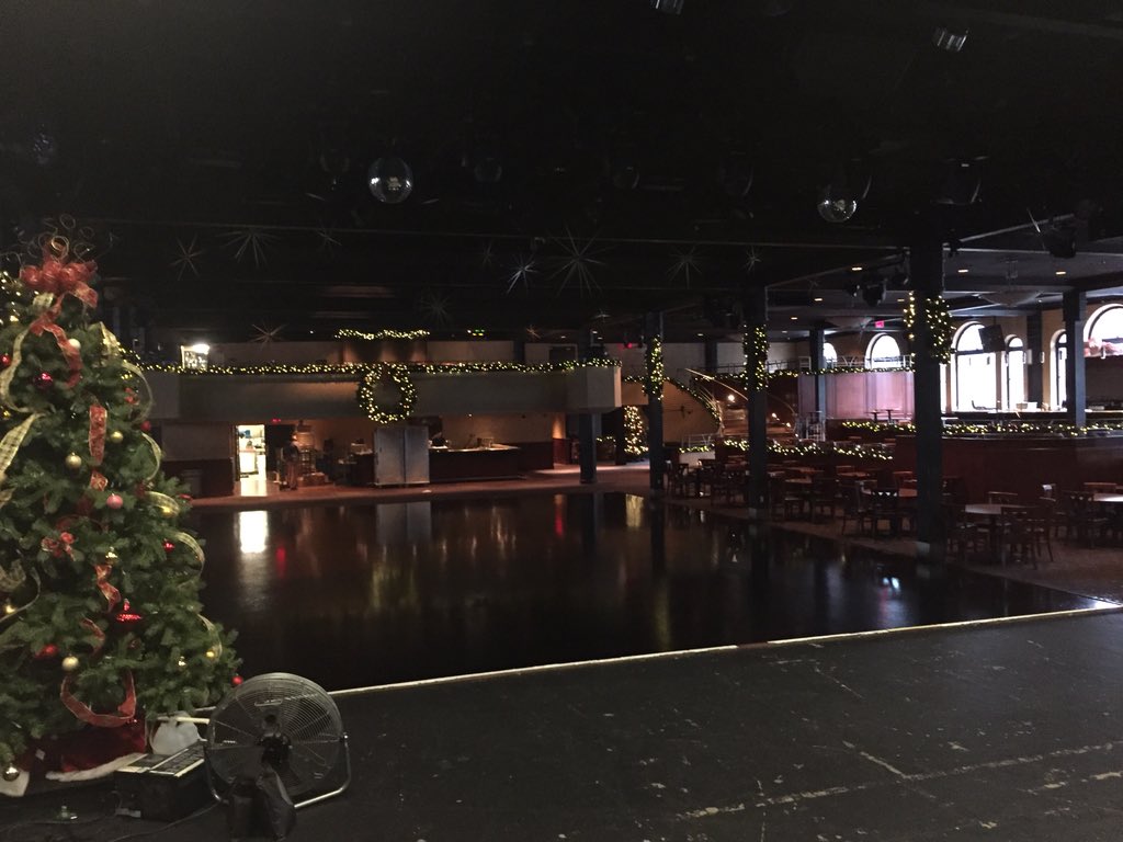 Not a creature was stirring... The setup begins... <a href="/vansweaterparty/">Ugly Sweater Party</a> <a href="/commodorevcr/">Commodore Ballroom</a> #UglyParty #yvr