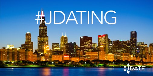 Jdate's tweet photo. #JDating in Chicago: Are you looking for love in the Windy City? https://t.co/CvSHN8CjMn