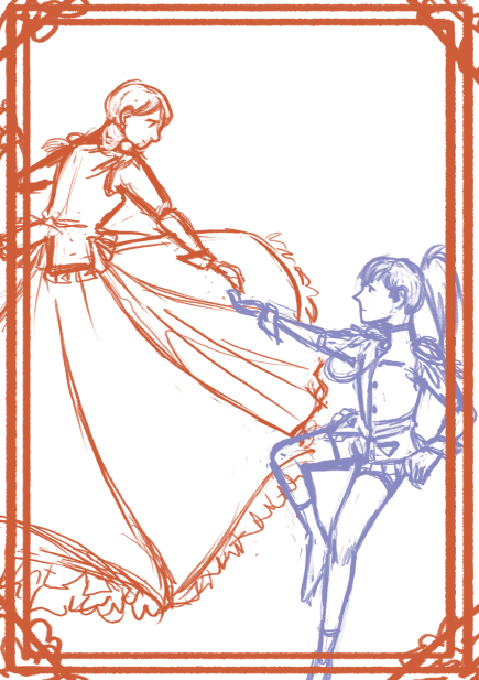 PetiteNe's tweet image. utena au ft HanaYui, KiyoYukie, RunaYachi, KaoMako
_(：3 」∠ )_