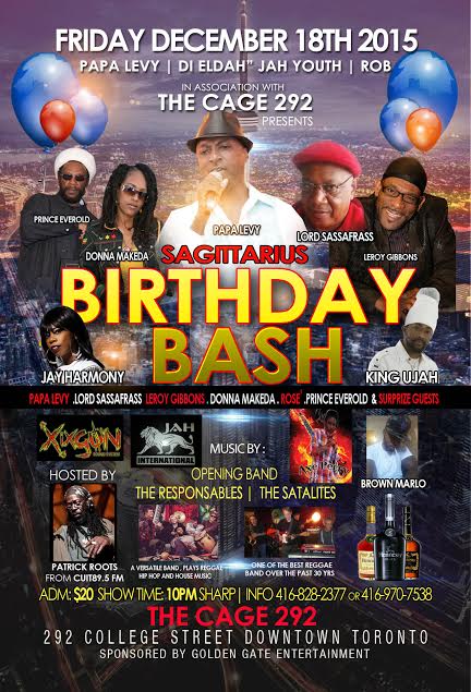 Tonight at <a href="/thecage292/">The Cage 292</a> 
<a href="/torontoreggae/">Toronto Reggae</a> <a href="/spexontoronto/">Spexon Toronto</a> <a href="/RebelVibez/">Carrie Mullings aka Mumma Canada</a> <a href="/fujahtive/">Fujahtive</a> <a href="/FugitiveMinds/">The Fugitive Minds</a> @G987FM <a href="/boom973/">boom 97.3</a>