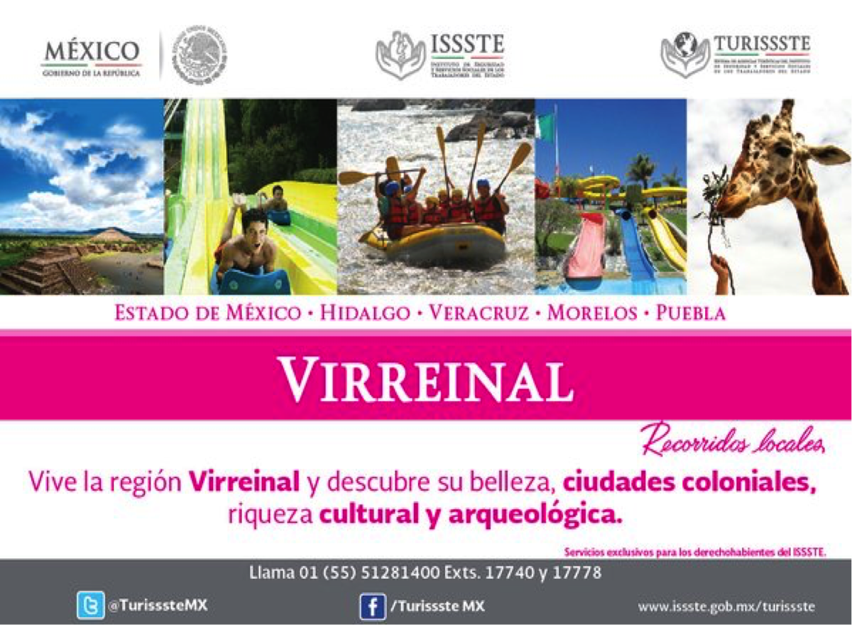 ISSSTE_mx's tweet photo. ¡Descubre la mágica región virreinal con@TurisssteMX https://t.co/MCbcYkkTDN