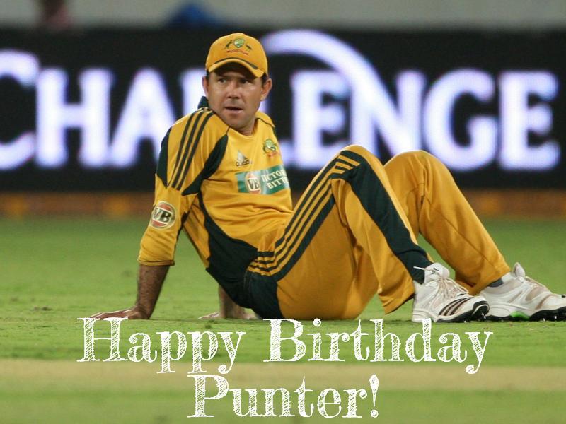 Happy Birthday Ricky Ponting! We wish you a great year ahead...
 