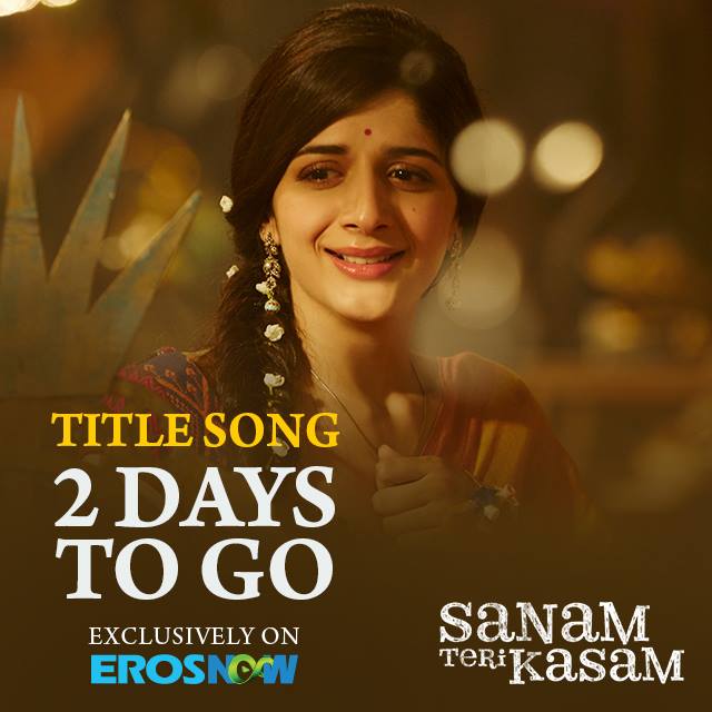 Stay tuned the title song from the movie #SanamTeriKasam will be out in JUST 2 DAYS! 
@harsha_actor &amp; <a href="/MawraHocane/">MAWRA</a>