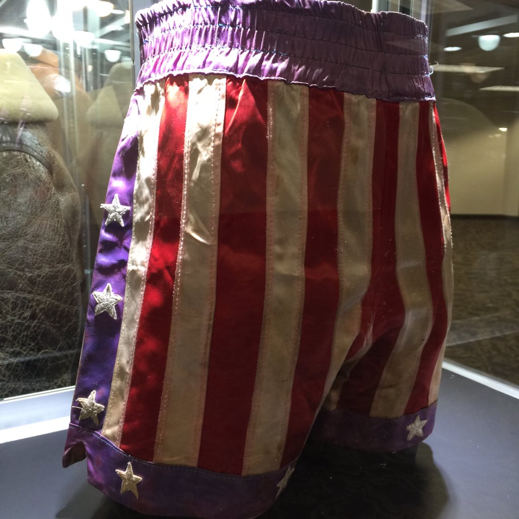 ArashMarkazi's tweet image. These boxing trunks from Rocky IV just sold for $51,250.