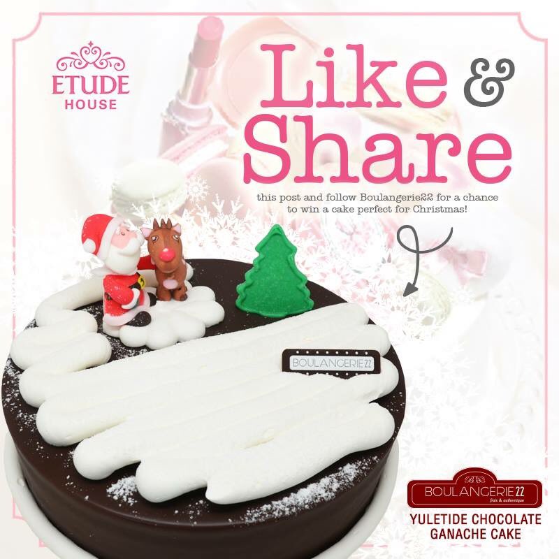 Boulangerie22's tweet photo. Like, share &amp; follow us on FB, Twitter &amp; IG and you might win 1 Yuletide Chocolate Ganache Cake from Boulangerie22! https://t.co/MLYBLXi4qb