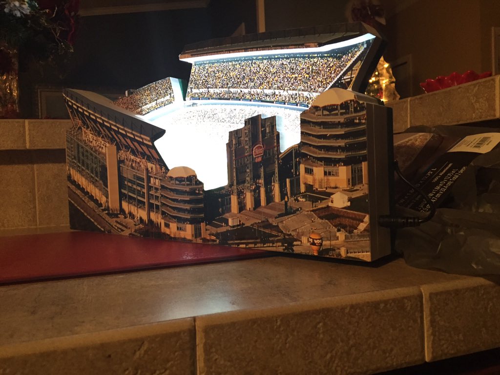 tmwjr7's tweet photo. Home 4 da holidays just when I think I have everything the family chipped n &amp; bought this lighted stadium #SNUpride https://t.co/WaKO0rOAM9