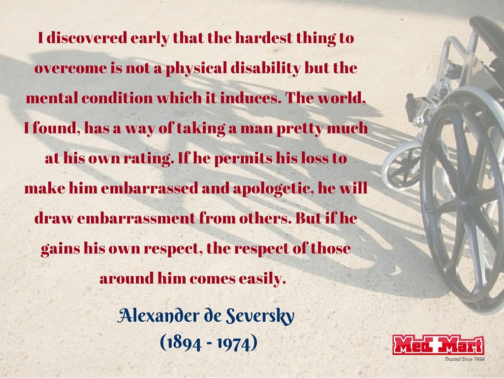 CincyMedMart's tweet image. #inspiration #PhysicalDisability but the #MentalCondition #AlexanderdeSeversky