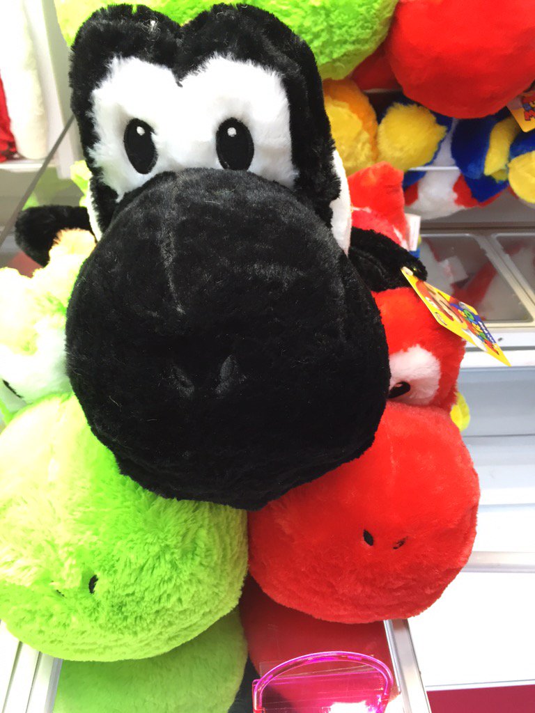 プライズ】スーパーマリオ くたっとフワッフワヨッシー 全3種 黒