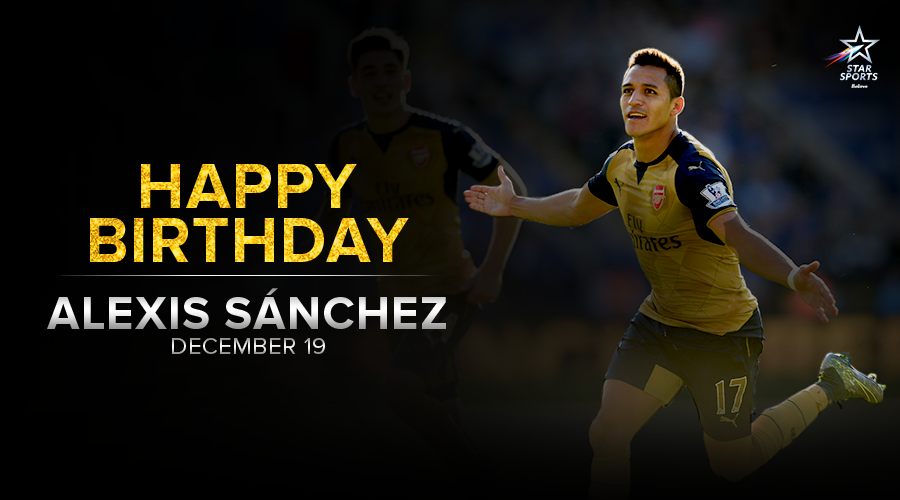 The Chilean goal-machine turns 27 today! Here s wishing  a very Happy Birthday! 