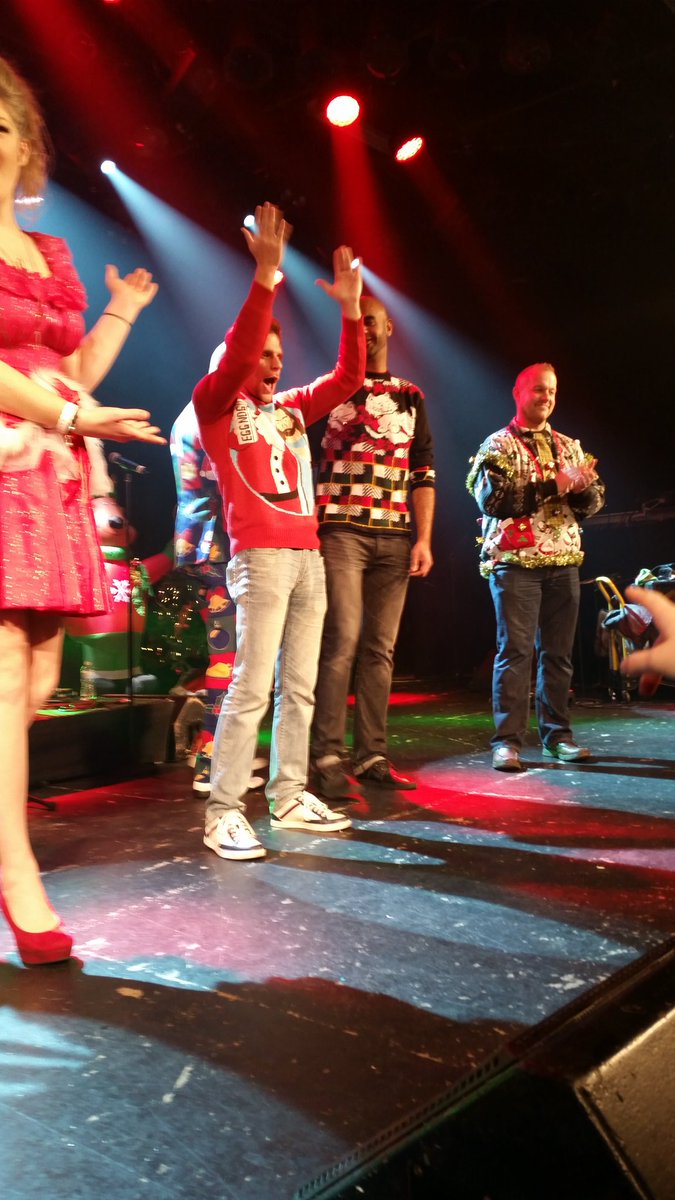 The competition for the ugliest sweater! #UglyParty