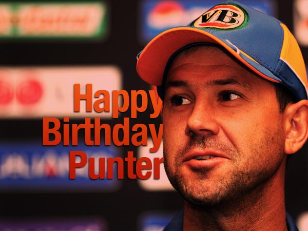 Ricky Ponting\s birthday !! Happy b\day Punter  