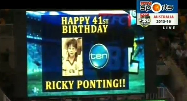Happy Birthday Ricky Ponting!  :) 