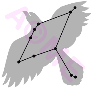 Созвездие голубь схема