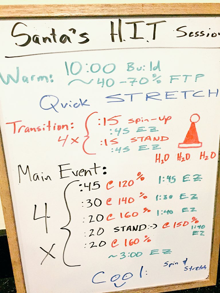 One sweet Santa H.I.T. session last night.
1 more tomorrow w/ <a href="/coach_PC/">Paul Cross</a> for season.
H2O h2o H2O
#intensity #training