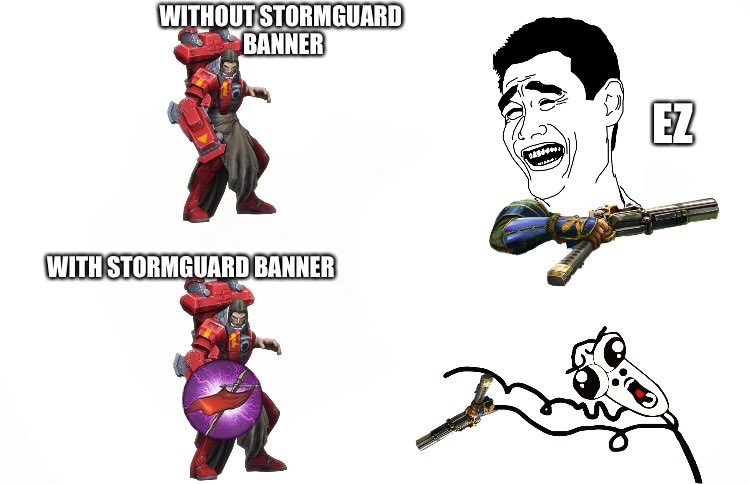 Stormguard Banner makes any support strong, maybe a bit too strong?